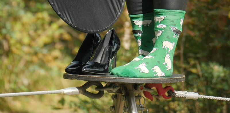 Nez Noir- capture video-Michael Hartwell copie Scène du spectacle "Nez Noir"